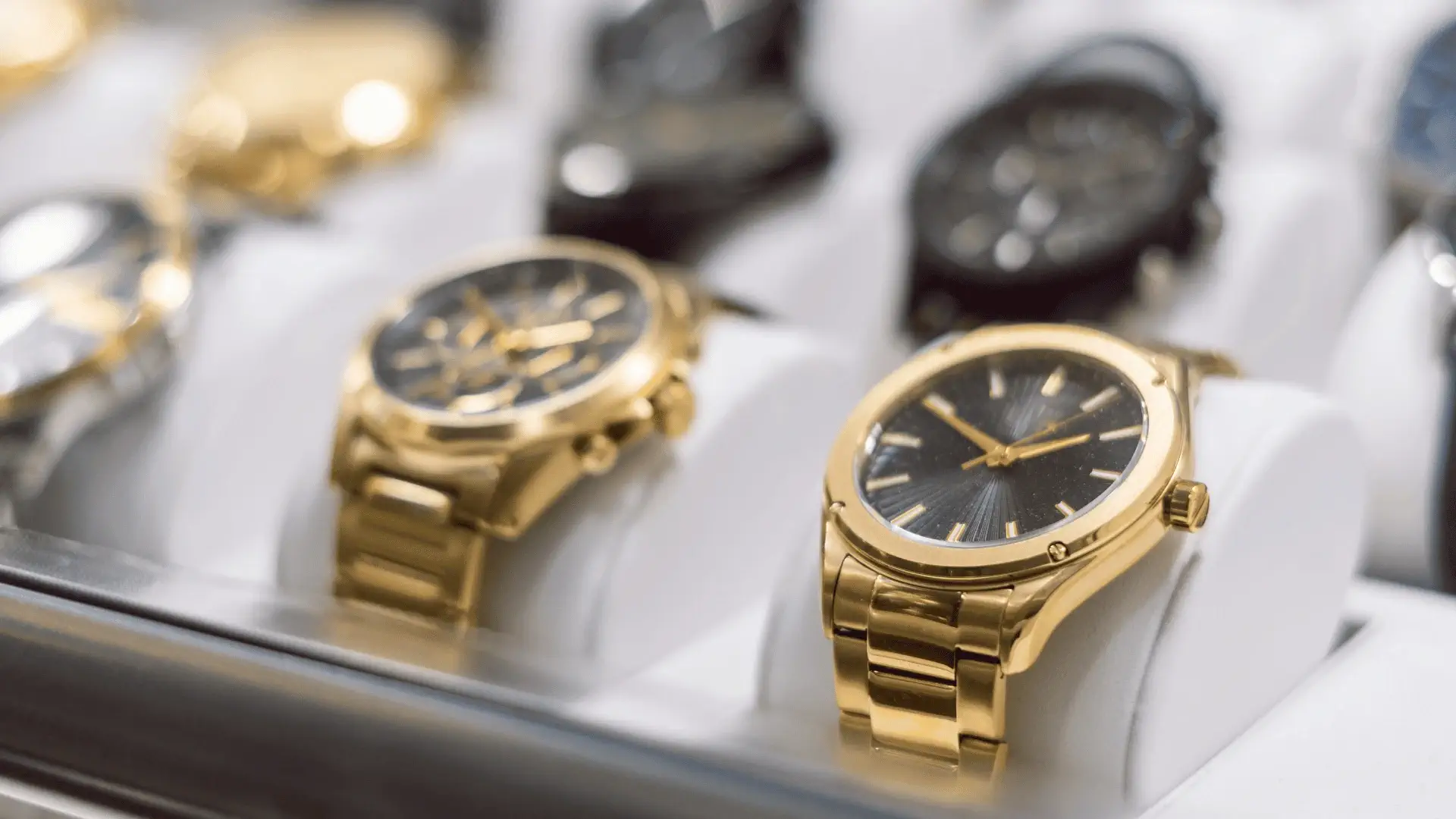Luxury watches at the Houston Time Pieces showroom in Houston, TX